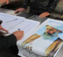 زائران میلیونی کربلا با امضای طوماری حکم اعدام آیت‌الله نمر را محکوم می‌کنند +تصاویر