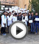 تجمع دانشجویان دانشگاه آزاد ارومیه در اعتراض به طرح وزارت بهداشت +فیلم و عکس