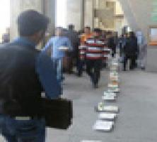 اعتراض صنفی دانشجویان در دانشگاه سهند تبریز +عکس