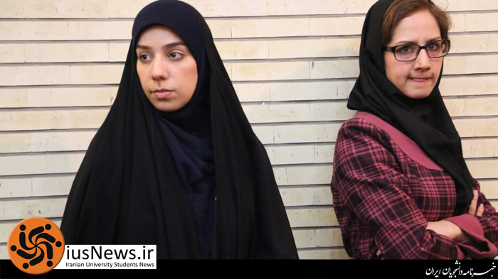 دختران دانشجوی دانشگاه الزهرا در دفاع و نقد برجام