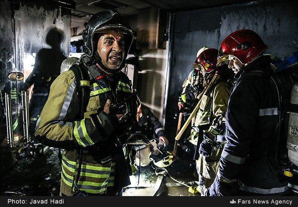 آتش‌نشان‌ها در حادثه برج پلاسکو