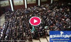 سخنرانی نماینده تشکل های اصلاح طلب در حضور روحانی
