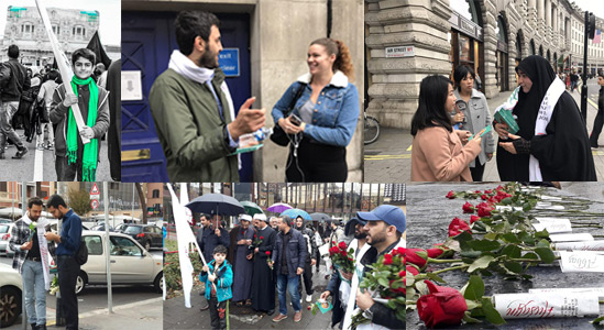دانشجویان، قلب اروپا را لبریز از محبت امام حسین(ع) کردند +تصاویر