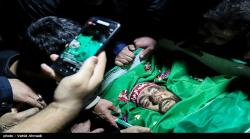 مداحی محمود کریمی در خاکسپاری شهید خیابان پاسداران