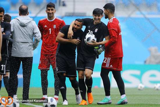 تصاویر آخرین تمرین تیم ملی ایران پیش از دیدار با مراکش