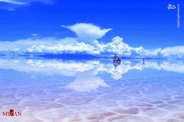 بزرگترین آینه طبیعی جهان در بولیوی