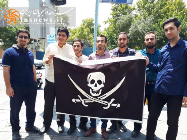 پرچم دزدان دریایی برای دزدان نفتکش ایرانی +فیلم