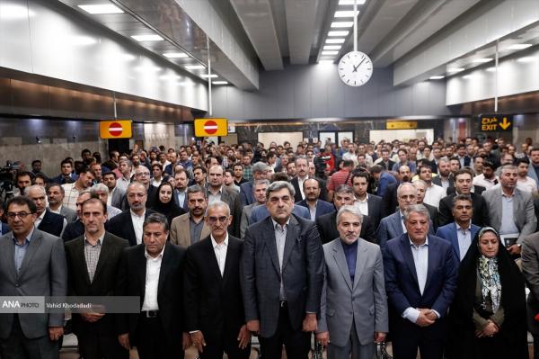 مراسم افتتاح ۸,۵ کیلومتر از بخش شرقی خط ۷ مترو تهران
