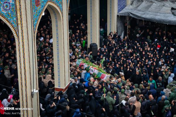 مراسم تشییع پیکر شهید امنیت «مرتضی ابراهیمی»در شهریار