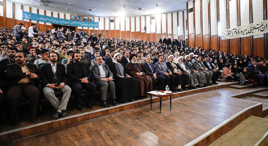 همه آنچه که از حضور رئیسی در دانشگاه تهران گذشت +عکس و فیلم
