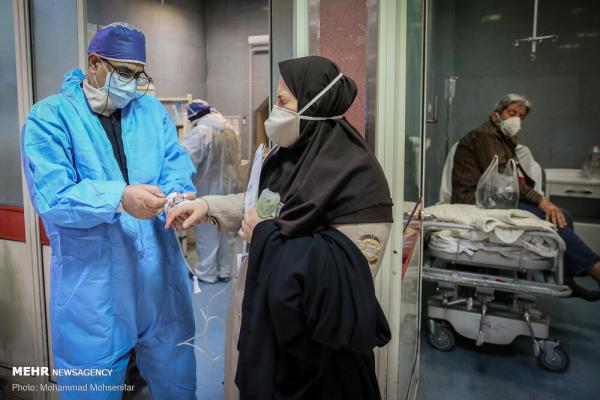 تصاویر تلاش پرستاران در بخش ویژه کرونا بیمارستان بقیة الله