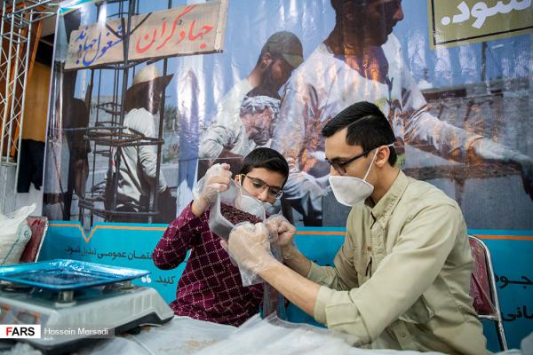 تصاویری از کارگاه گروه‌های دانشجویی در تولید ماسک و ضدعفونی