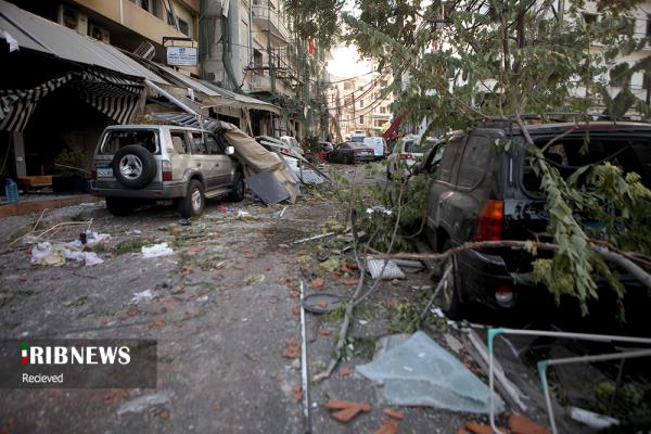 تصاویر صدا و سیما از بندر منفجر شده بیروت!