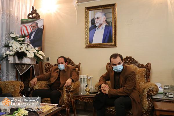 گزارش تصویری حضور وزیر علوم و رئیس نهاد رهبری در منزل شهید فخری‌زاده