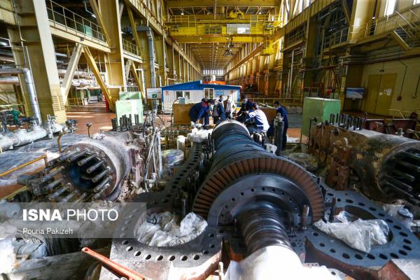 تصاویر تعمیرات اساسی توربین یک نیروگاه برق