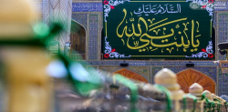 تصاویر| گلباران شدن حرم حضرت علی در آستانه میلاد حضرت زهرا