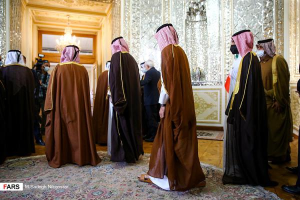 تصاویر| دیدار وزیر امور خارجه قطر با ظریف
