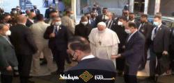 ببینید| بدرقه پاپ از محل دیدار با آیت الله سیستانی
