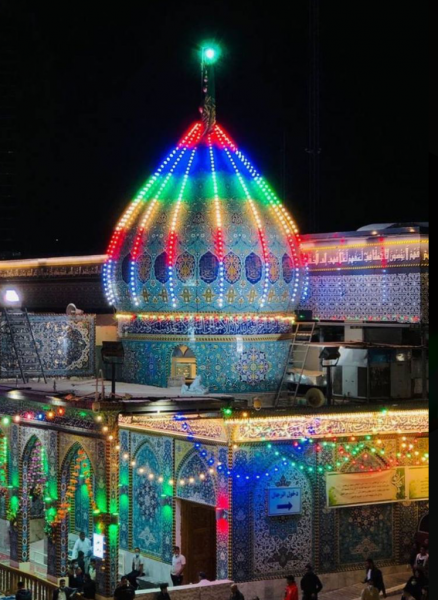 تصاویر| جشن تولد ۱۱۸۷ سالگی حضرت مهدی (عج) در کربلا