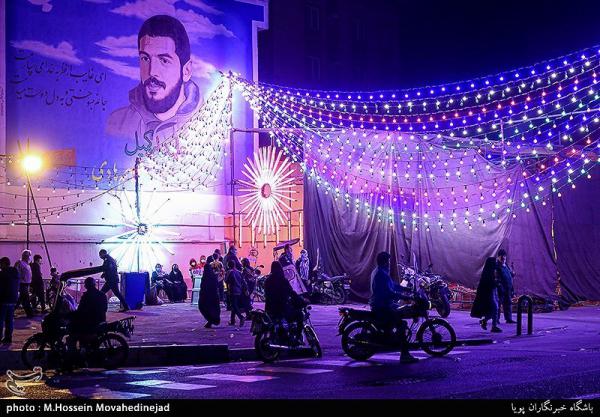 تصاویر| آذین‌بندی خیابان‌های تهران به مناسبت نیمه شعبان