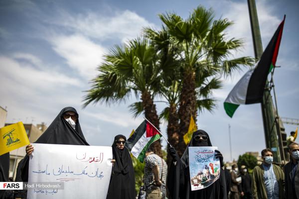 تصاویر| راهپیمایی نمادین روز قدس میدان فلسطین 