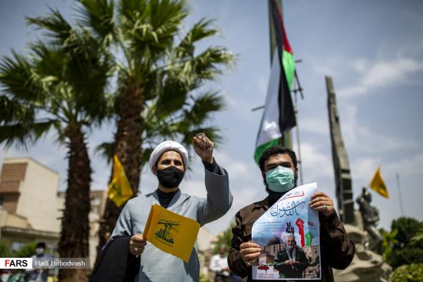 تصاویر| راهپیمایی نمادین روز قدس میدان فلسطین 