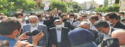 ببینید| درگیری در حین ورود احمدی نژاد به ستاد انتخابات