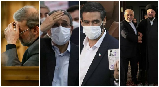 پشیمانی ظریف و عارف از حضور در انتخابات/ حضور قطعی لاریجانی/ شاخ و شانه کشیدن احمدی‌نژاد برای انتخابات!