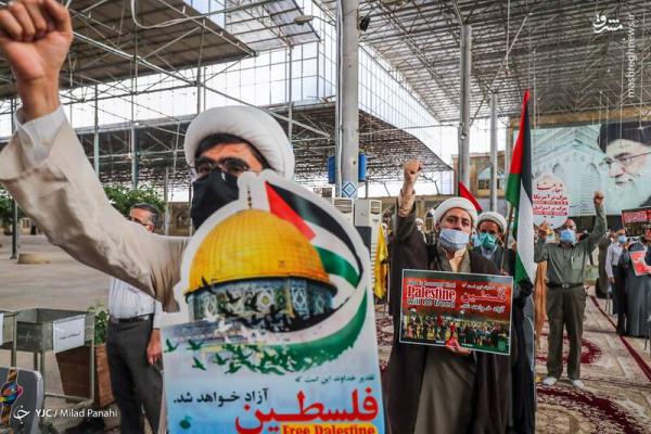 تجمع مردمی در حمایت از مقاومت مردم مظلوم غزه
