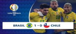 ببینید| خلاصه دیدار برزیل ۱ - ۰ شیلی