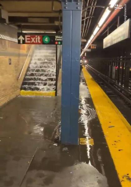 نیویورک پس از بارش باران + عکس
