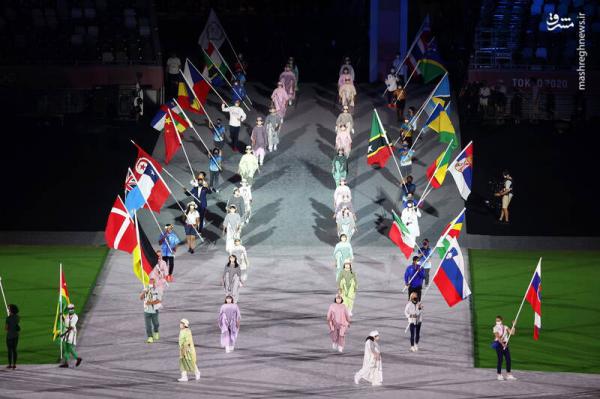 تصاویر| تصاویر دیدنی از اختتامیه المپیک ۲۰۲۰