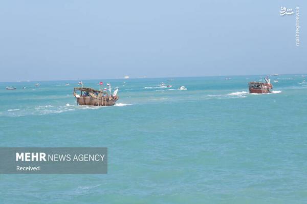 تصاویر| رژه اقتدار دریایی در سواحل بوشهر