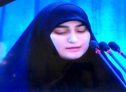 ببینید| سخنرانی زینب سلیمانی در مراسم تشییع شهیده فاطمه اسدی