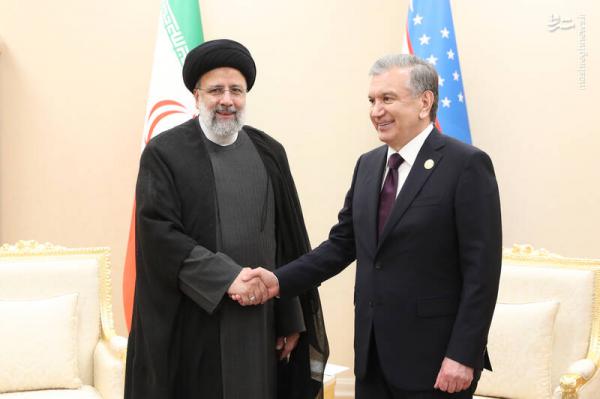تصاویر| دیدار رئیس جمهور ازبکستان با رئیسی