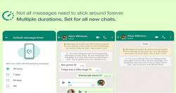 امکان ارسال پیام‌های موقت گروهی در به‌روزرسانی جدید واتساپ