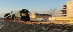 فیلم| تصاویری از خروج واگن‌ های قطار باری در محور سوادکوه 