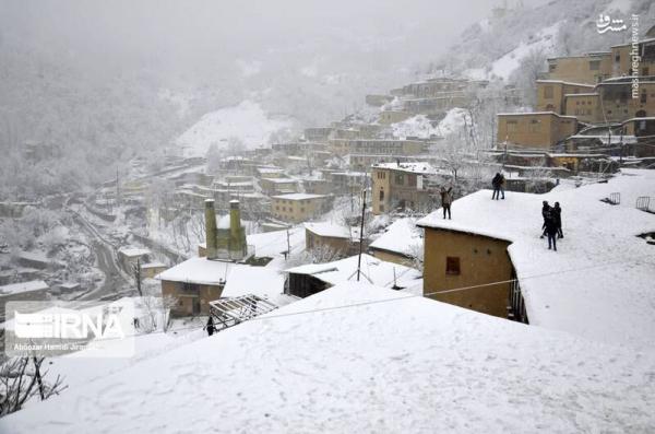 تصاویر| برف زیبای زمستانی در ماسوله