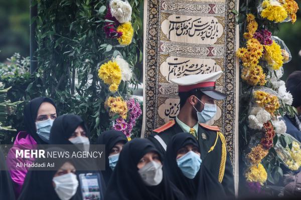 تصاویر| خاکسپاری پیکر دو شهید گمنام در وزارت کشور