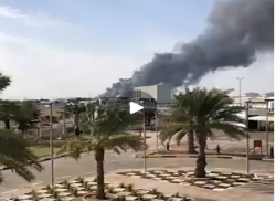 فیلم| اولین تصاویر از بمباران موشکی امارات توسط یمنی