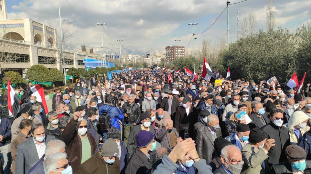 عکس| تجمع امروز نماز جمعه تهران در حمایت از مردم یمن