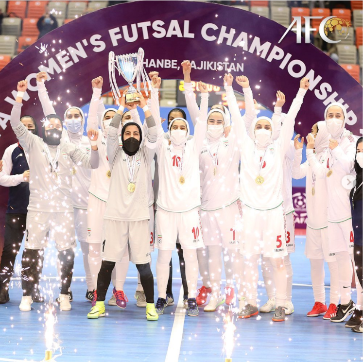 زنان فوتسال ایران موفق در کسب قهرمانی کافا ۲۰۲۲
