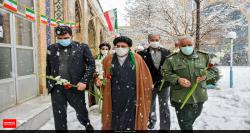 تصاویر| گلباران حجره طلبگی امام خمینی(ره)