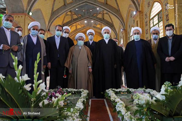 تصاویر| تجدید میثاق مسئولان عالی قضایی با آرمان‌های امام راحل