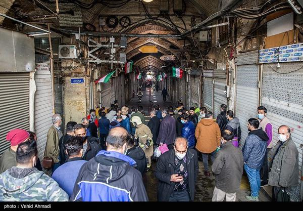 تصاویر| وقوع آتش‌سوزی در بازار تهران