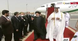 فیلم| استقبال امیر قطر از ورود رئیسی به دوحه