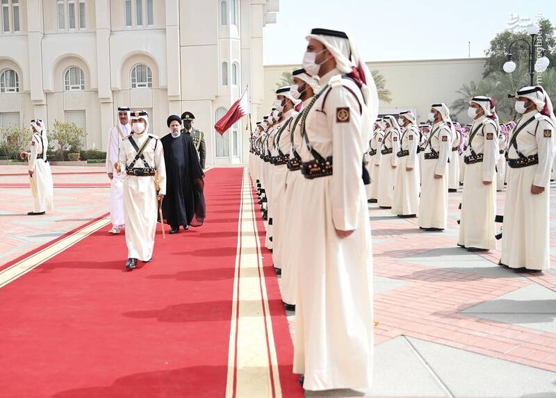 تصاویر| مراسم استقبال رسمی امیر قطر از رئیسی | خبرنامه دانشجویان ایران