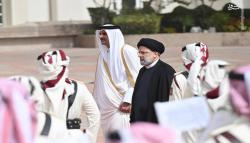 تصاویر| مراسم استقبال رسمی امیر قطر از رئیسی