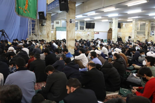 تصاویر| آیین عمامه‌گذاری طلاب دو مدرسه علمیه در تهران
