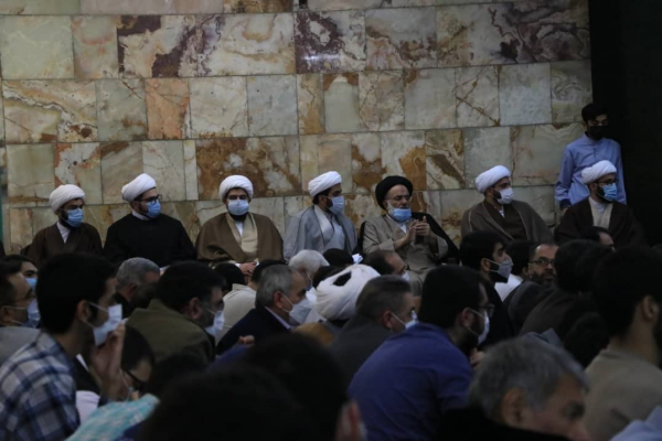 تصاویر| آیین عمامه‌گذاری طلاب دو مدرسه علمیه در تهران